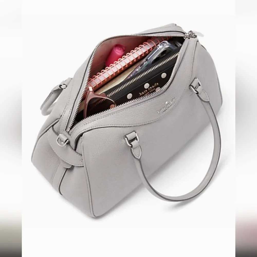 NWT Kate Spade Mimi Satchel Grey , silver